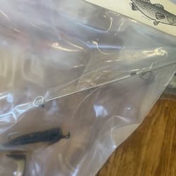 9” Umbrella Rig 4 Arm 11” With 6” Shad (9)  Pearl Black 8/0 Hook Mustad New Pkg - Thumbnail 15