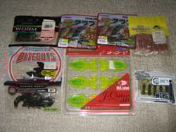 Chining worm set Gary Yamamoto INX.label Evergreen Marukyu Power Grub Rockfish - Thumbnail 1