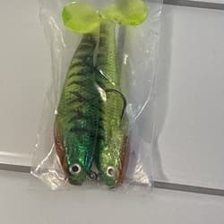 Creme Spoiler Shad 3" Swimbait FireTiger 2pk. - Thumbnail 6
