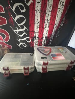 Large Fishing Tackle Lot Lures Soft Plastics Jigs Tackle Boxes - Thumbnail 1