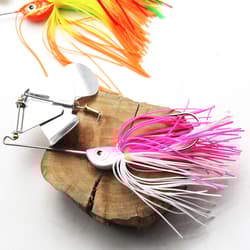5 PCS/Lot Spinnerbait Jig Head Rubber Skirt Fishing Lure Pike Bass Spinner Bait - Thumbnail 2
