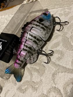 3:16 Lure Co. Swimbait 5 FS Gill Lot Of 2-(1) SS/(1)F BaitWorks Custom Color - Thumbnail 7