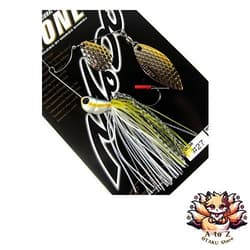 NEW Evergreen Spinnerbait D-Zone Tandem Willow Leaf 3/8oz Chartreuse Shad #27 - Thumbnail 1