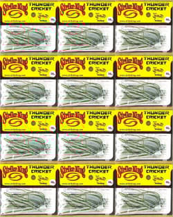 (12) Strike King 5/8 Oz Thunder Cricket Bladed Vibrating Jigs Olive Shad New - Thumbnail 1