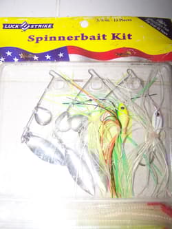 Lot of each Luck-E-Strike, Spinnerbait Kit 15 pc, Bass, Freshwater Buzzbait kit - Thumbnail 2