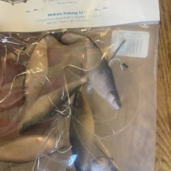 7” Umbrella Rig 4 Arm With 4” Shad (5)  Pearl Black New In Package McKala Fishin - Thumbnail 15