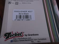 Teckel Maxqueaker Squeaky Buzzbait 1/2oz. 007 Solid Black Squeaky Dolphin - Thumbnail 6