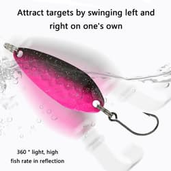 Fishing Accessories Hard Baits Sequined Fishing Spoon Lure Casting Spinner Baits - Thumbnail 2