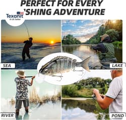 5PCS Lifelike Fishing Lures – Multi-Jointed Swimbait for Bass, Trout, Crappie, W - Thumbnail 7