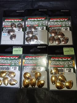 Decoy Colorado Blade CR #2 6-pack set Blade hook for blade tuning - Thumbnail 1