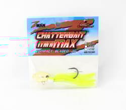 Zman Chatterbait Mini Max Sinking Lure 1/4 Oz Chart/White (7814) - Thumbnail 1