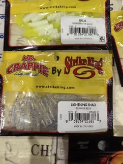 9X Mix Lot Strike King Panfish Mr Crappie Curly Tail Grub Fishing Lures - Thumbnail 4