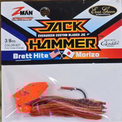 (Ct of 2) Z-Man Evergreen Chatterbait Jack Hammer 3/8 oz Evergreen Custom Blade! - Thumbnail 2