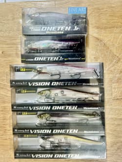 Megabass (Lot Of 6) Ito Vision Oneten Suspending Jerkbaits, Free Shipping! NWT! - Thumbnail 4