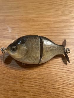 Butchgill Silver Skin Custom Crappie Fish Lure, Limited Edition Used - Thumbnail 2