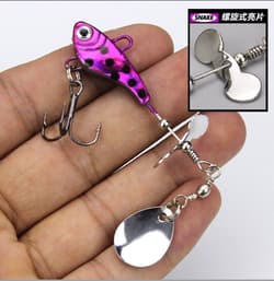 4PCS Metal VIB Fishing Lures 11g 8.8cm Spinnerbait Spoon Jigs Artificial Swim - Thumbnail 2