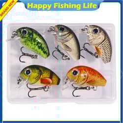 15PCS Fishing Lure Crankbait 2.8cm/2g Trolling Bait Minnow Bass Swimbait 3 Boxes - Thumbnail 5