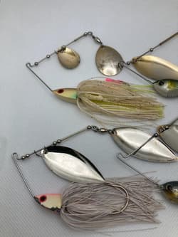 Evergreen SR Mini Flash Delta Force Spinnerbait 4 pcs Used, Repaired Skirts - Thumbnail 2