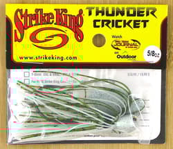 (12) Strike King 5/8 Oz Thunder Cricket Bladed Vibrating Jigs Olive Shad New - Thumbnail 3