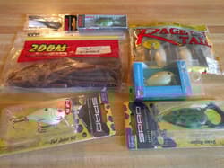 Lure Lot Spro, Zoom, Strike King Rage Tail Fishing Lures, toads, Waker H20 Expre - Thumbnail 4