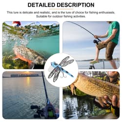 fishing accessories Life-like Dragonfly Fishing Lures Fishing - Thumbnail 10