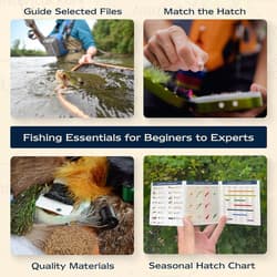 Fly Fishing Flies - Fly Fishing Accessories - Fishing Kit, Trout Lures, - Thumbnail 4