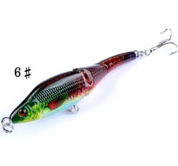 6PCS Minnow Fishing Lure Pencil Hard Trolling Sinking Swimbait Saltwater Bass - Thumbnail 8