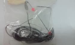 Vintage Lucky Lures Buzzbait White/Black 1/4oz Topwater Buzz Bait Fishing Lure - Thumbnail 4