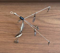 Alabama Rig Finesse Silver Blade Multi-Wire Stainless Steel 12cm Used - Thumbnail 1