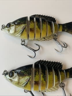 Lot Of 3 Hard Body Swimbait Fishing Lures Lucky Strike Live Series Savage Gear - Thumbnail 4