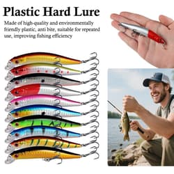 10 Color Lure Plastic Hard Bait Biomimetic False Bait Accessories; Lure O2W0 - Thumbnail 5