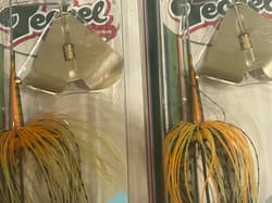 LOT OF 2 Teckel Maxqueaker Buzzbait 1/2oz. #006 BLUEGILL TOPWATER FREE SHIPPING - Thumbnail 2