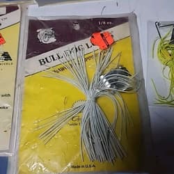5x VINTAGE HAWG DOG SPINNERS ⅛oz GAMAKATSU HOOKS - Thumbnail 2