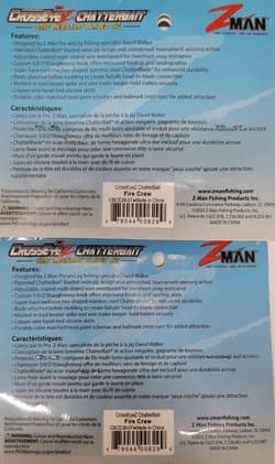 Zman Crosseyez Chatterbait Snag Resistant Bladed Jig  - 3/8oz - NEW! Lot of 2 - Thumbnail 4