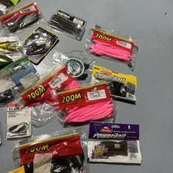 Lot Of Bass Fishing Baits Zoom Booyah VMC Bass Pro Powerbait Tubes Spinnerbaits - Thumbnail 5