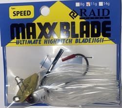 Raid Japan Bladed Jig Maxx Blade Type-Speed 11g 06 Pearl White Chatterbait  - Thumbnail 1