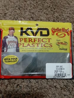 Strike King DSHS3.5-46 Drop Shot Half Shell 3.5" Green Pumpkin 9 Per Pack - Thumbnail 5