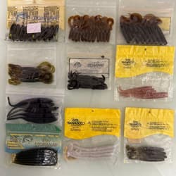 Imo Grub, Flappin' Grub Double Tail, Swim Senko, Gary Grub, Cut Tail - Thumbnail 11