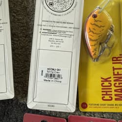 Lot of 12 New Assorted Strike King Chick Magnet  JR Crankbait Fishing Lure - Thumbnail 5