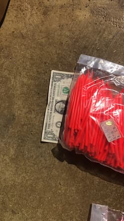 Bulk Pack Surge Tube Lt Red 3/0 Cut Trolling Saltwater Lures Striper Eel Rig - Thumbnail 2