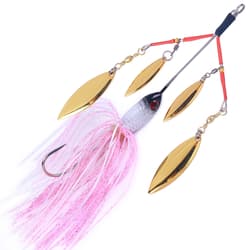 5PCS Spinnerbait Fishing Lure Buzzbait 22.6g Blade Bait Spoon Rubber Skirt Bass - Thumbnail 10