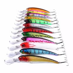 12pcs/set 16.5cm/27.9g Trolling Bait Minnow Fishing Lure Bass Swimbait Wobbler - Thumbnail 1