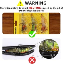 Pre-rigged TPE Fishing Lures 3.5in 0.4oz Soft Swimbaits for Freshwater Saltwater - Thumbnail 4