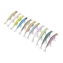 11 Pcs Simulation Minnow Lure Plastic Fishing Bait Fishing Accessories - Thumbnail 10