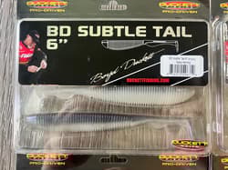 Duckett BD Subtle Tail 6inch Soft Plastic Swimbaits - 4 PACK FISHING LURE BUNDLE - Thumbnail 6