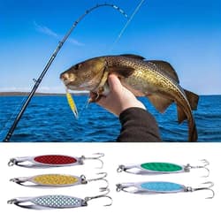 Metal Hard Jigging Casting Swimbait Reusable Lure Colorful Fishing Accessories - Thumbnail 1
