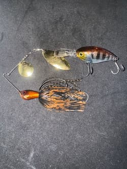 JACKALL Spinnerbait Super Eruption 3.5 Block Ripper Orange/Black Fishing Lure - Thumbnail 1