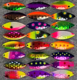 (Ct of 24) Kingfisher Tackle Willow Leaf #4 Spinner Designer Blade Tackle Craft! - Thumbnail 4