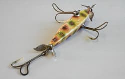 Heddon 1500 DUMMY DOUBLE 1910's Rare Minnow Wood Old Lure Free shipping - Thumbnail 7