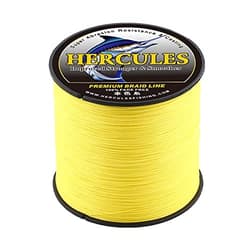 NEW HERCULES PE Fishing Line 4-strand No1.5 1000m 9.1kg/20lb 0.2mm Yellow - Thumbnail 4